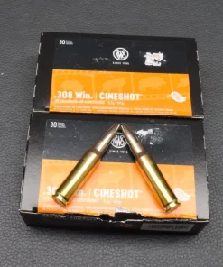 308 Win., RWS, 60 Schuss, Cineshot, HP, 9,5g, 147gr, zum Sonderpreis!