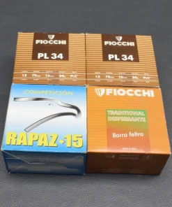 100 Schrotpatronen, Konvolut, Fiocchi/Rapaz, Kaliber 12/70, 3,1mm/2,7mm/2,4mm, 34g/24g, zum Sonderpreis!