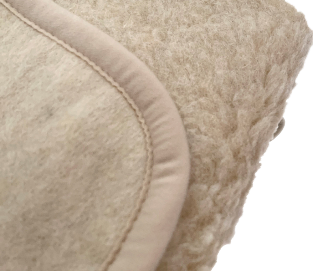 Alwero – Decke TUMBLER Biowolle, Beige – Bild 5