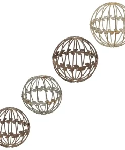 Metallkugeln Blumenranke