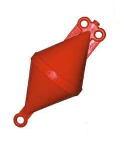 Doppelspitzboje aus Kunststoff