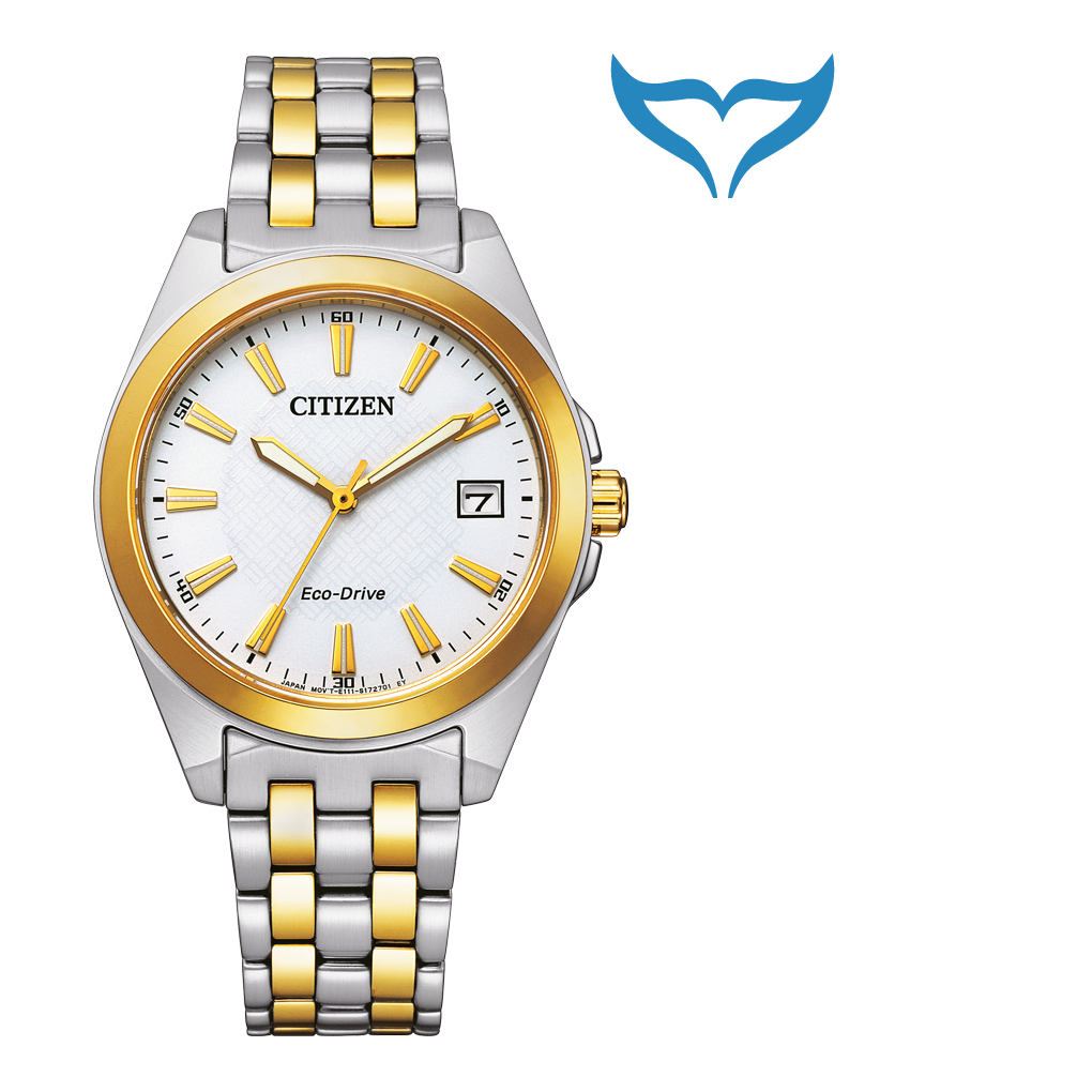 Citizen Damen Sport EO1214-82A Quarz Eco-Drive Saphir Edelstahl 10 bar Damenuhr – Bild 2