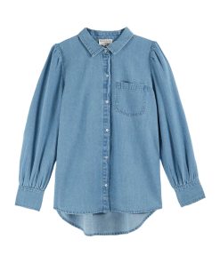 EMILE & IDA – Bluse, ‚AMPLE‘, denim, Baumwolle