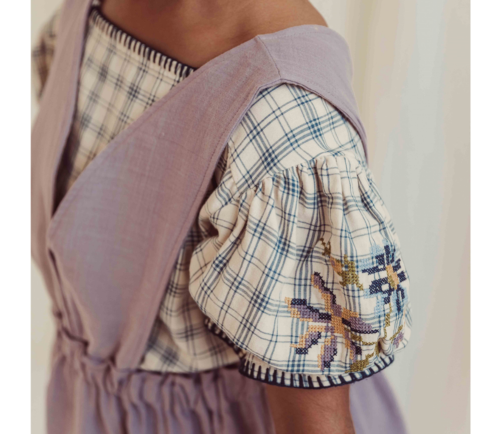 LIILU – Bluse „ESTELLA“, check, Biobaumwolle (4J.) – Bild 3