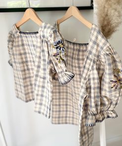 LIILU – Bluse „ESTELLA“, check, Biobaumwolle (4J.)