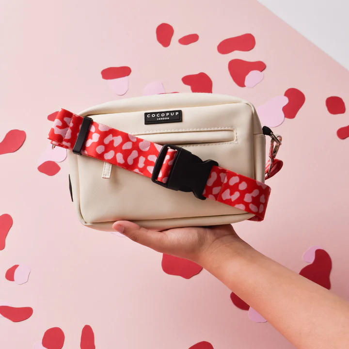 Bauch-Gurtband für Gassi-Tasche, pink/red Leo – Bild 4