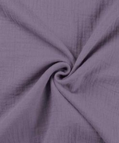 Bio Gauze, Musselin – Flieder – Very Peri – unifarben