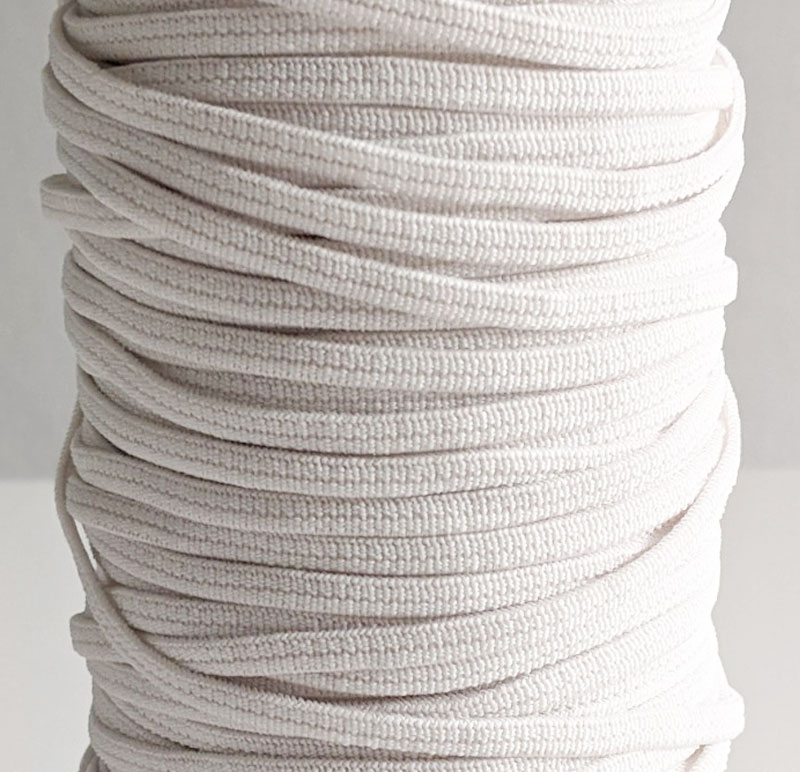 Elastisches Gummiband rund – 100 Meter in Weiß oder Schwarz – Bild 4