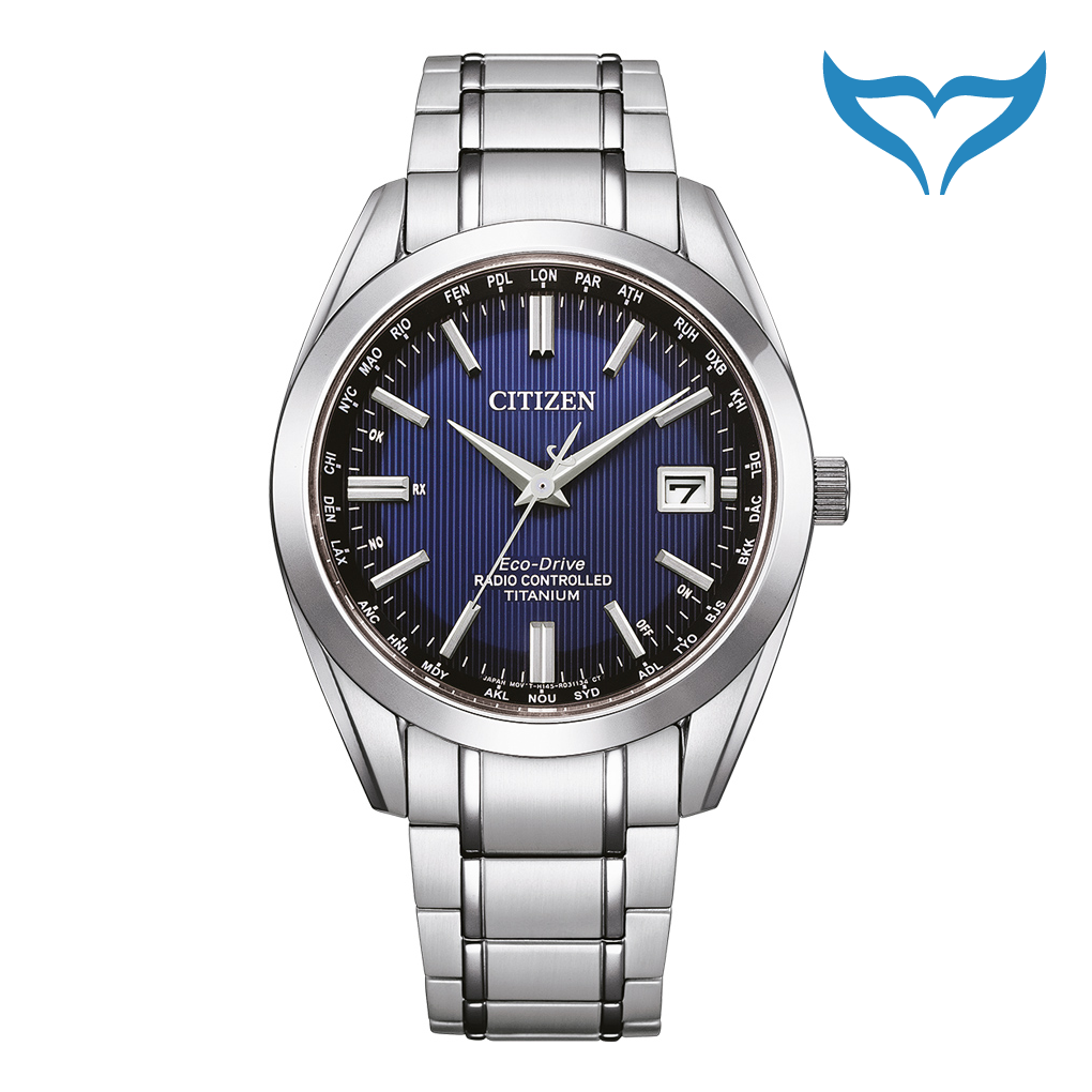 Citizen Funkuhr Herren CB0260-81L 10 bar Funk Quarz Eco-Drive Saphir Titanium Ne – Bild 2