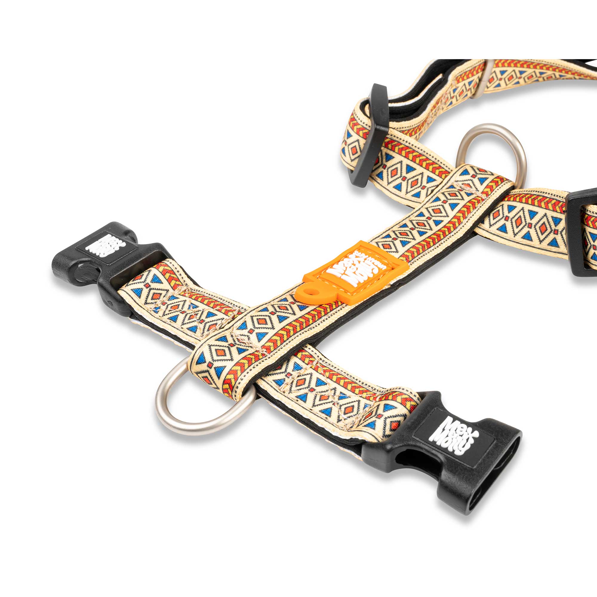 H-Geschirr – Ethnic, weicher Tragekomfort (5-fach verstellbar) XS, M, L – Bild 3