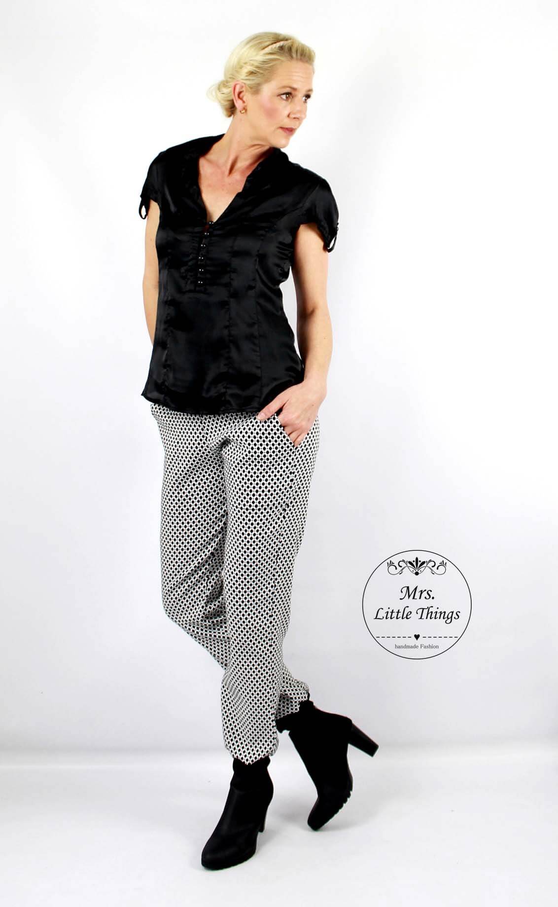 Schnittmuster auf Papier, legere unisex Hose, “Philippa”, Gr. 158 – 46 – Bild 4