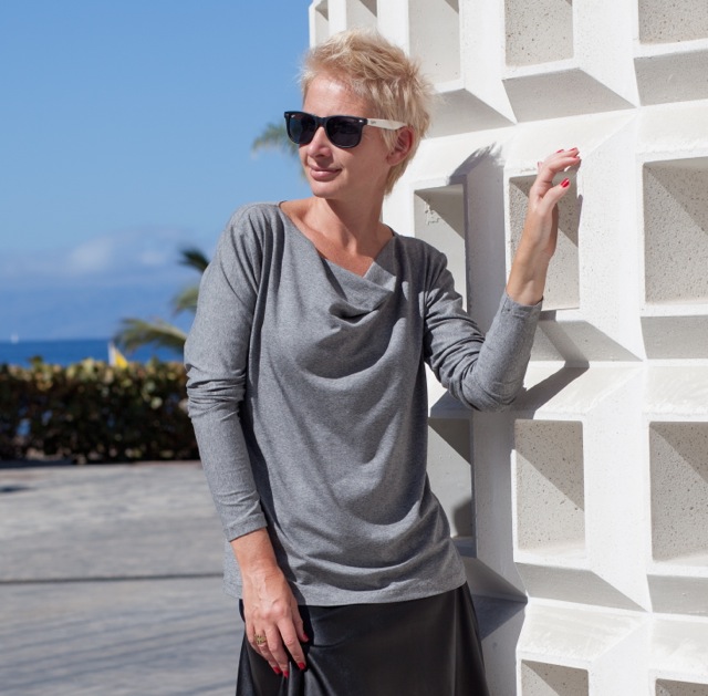 Jersey aus Bambus, unifarben Senf / Curry – Bild 5