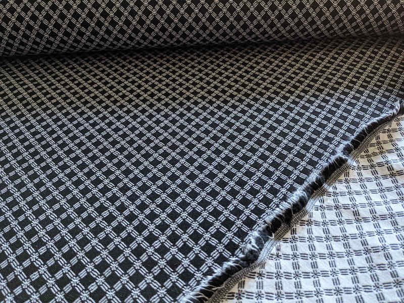Stretch, Jacquard, Schwarz/Weiß – Bild 2