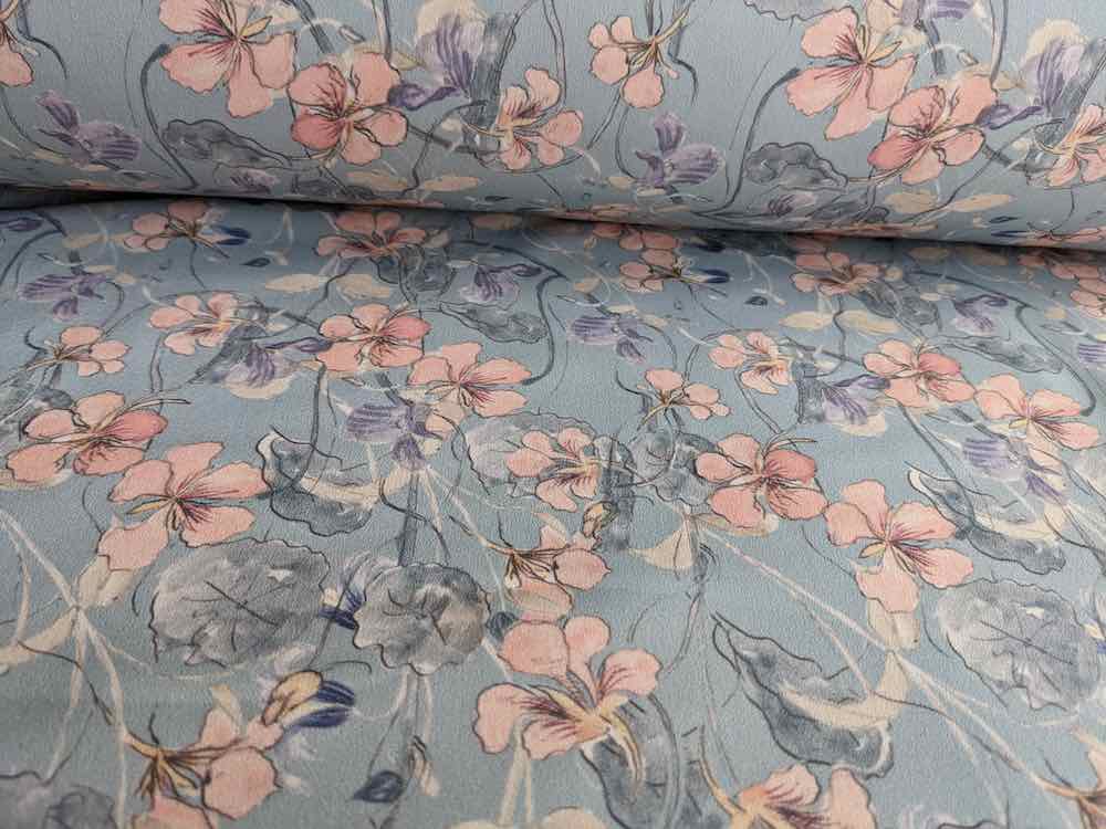 Softshell, gezeichnete Blumen Pastell – Rosa