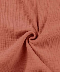Bio Gauze, Musselin – Mandarine dunkel – unifarben
