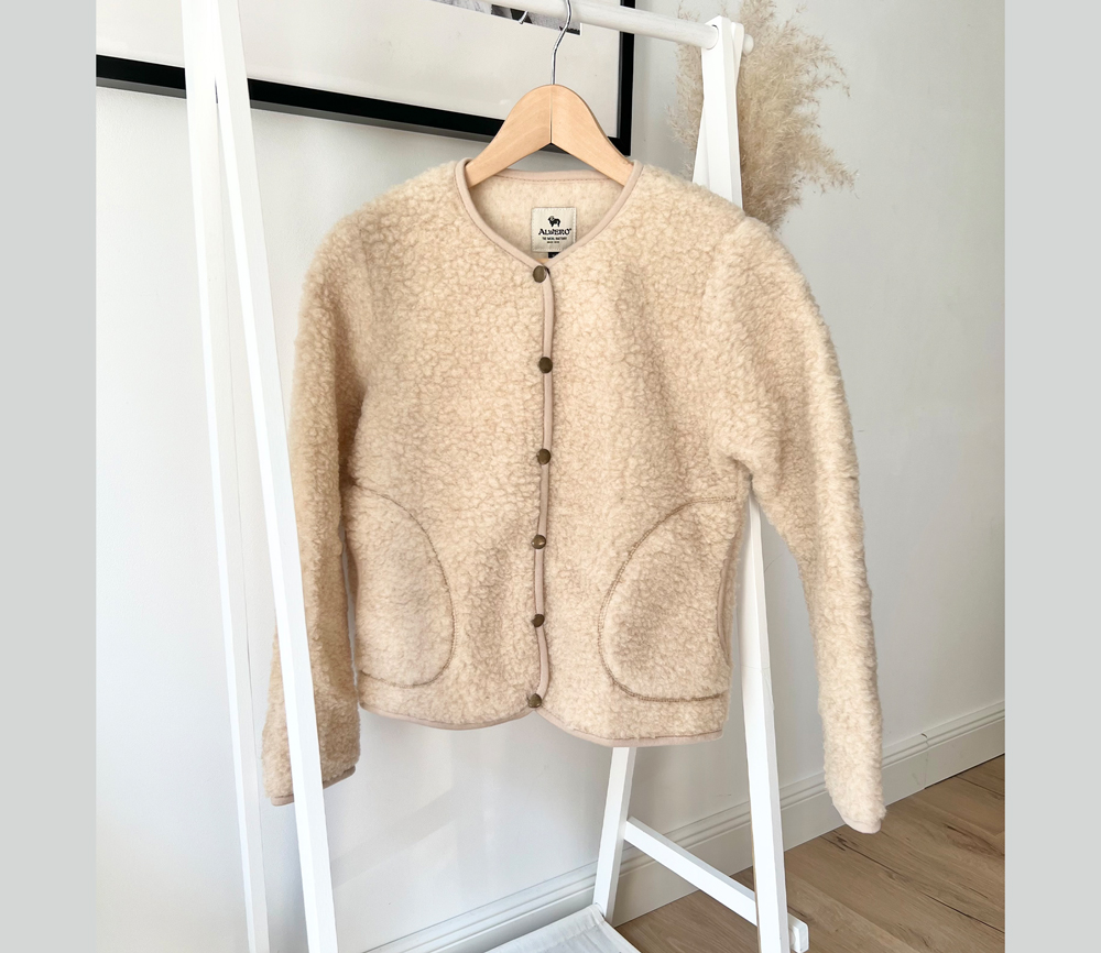 Alwero – Jacket Women KALLY, Biowolle, ENGLISH TEA