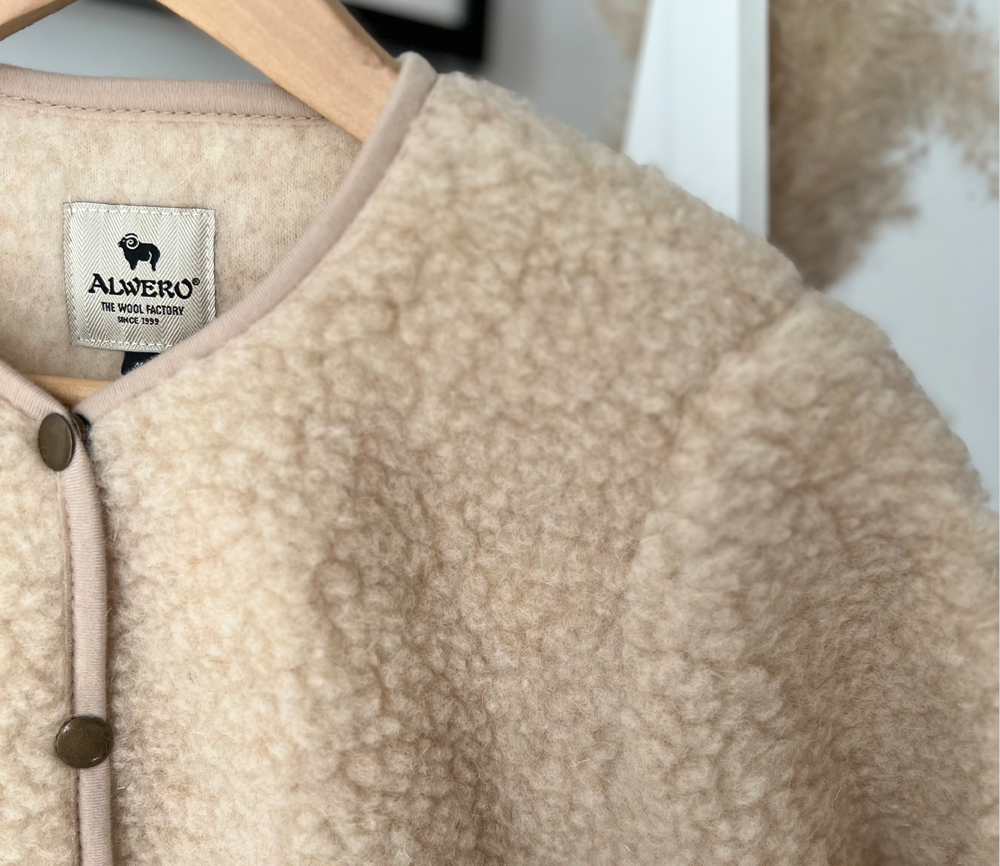 Alwero – Jacket Women KALLY, Biowolle, ENGLISH TEA – Bild 4