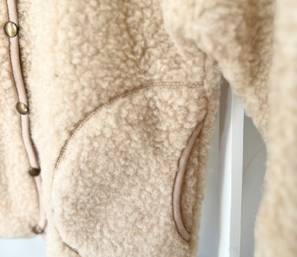 Alwero – Jacket Women KALLY, Biowolle, ENGLISH TEA – Bild 5