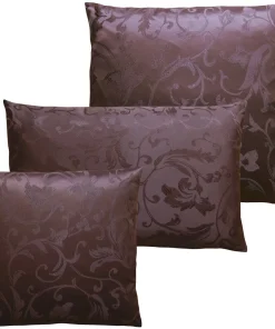 Kissenbezüge Heimtextilien Jacquard Ornamente 1 Stk dunkelbraun in 3 Größen