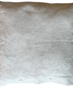 Kissenhülle Heimtextilien LYDIA Natur Rosen beige creme 46×46 cm Landhaus 1 Stk