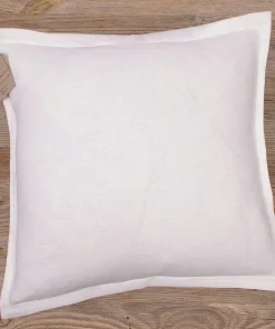 Kissenhülle Heimtextilien VIOLA Knöpfe uni ivory 40×40 cm Landhaus Baumwolle 1 Stk