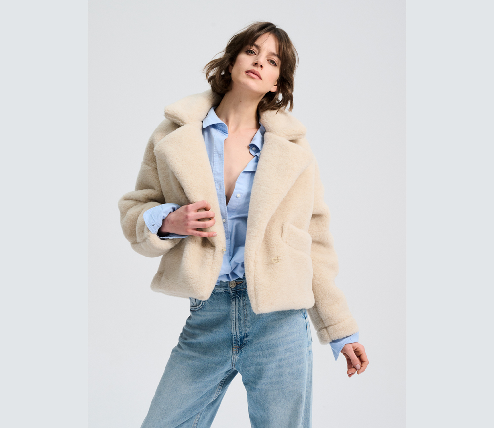 Alwero – Wolljacke Woman „LAZ“, Biowolle, Leo/Gepard – Bild 7