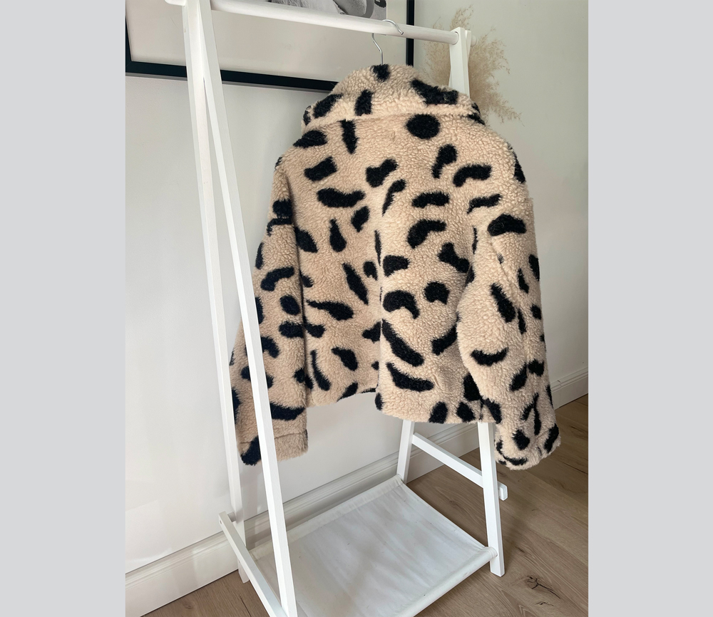 Alwero – Wolljacke Woman „LAZ“, Biowolle, Leo/Gepard – Bild 3