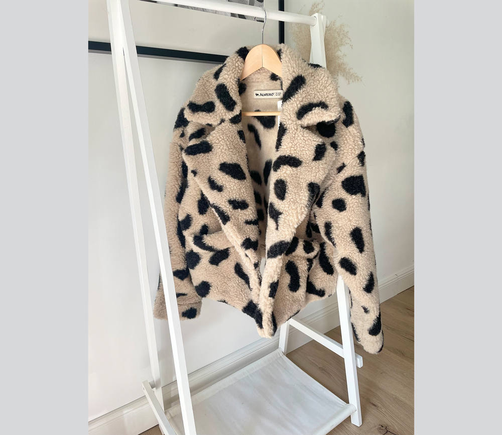 Alwero – Wolljacke Woman „LAZ“, Biowolle, Leo/Gepard – Bild 4