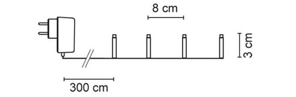 LED Außenbereich Lichterketten Minilichterketten warmweiß / schwarz / 8 Größen – Bild 4