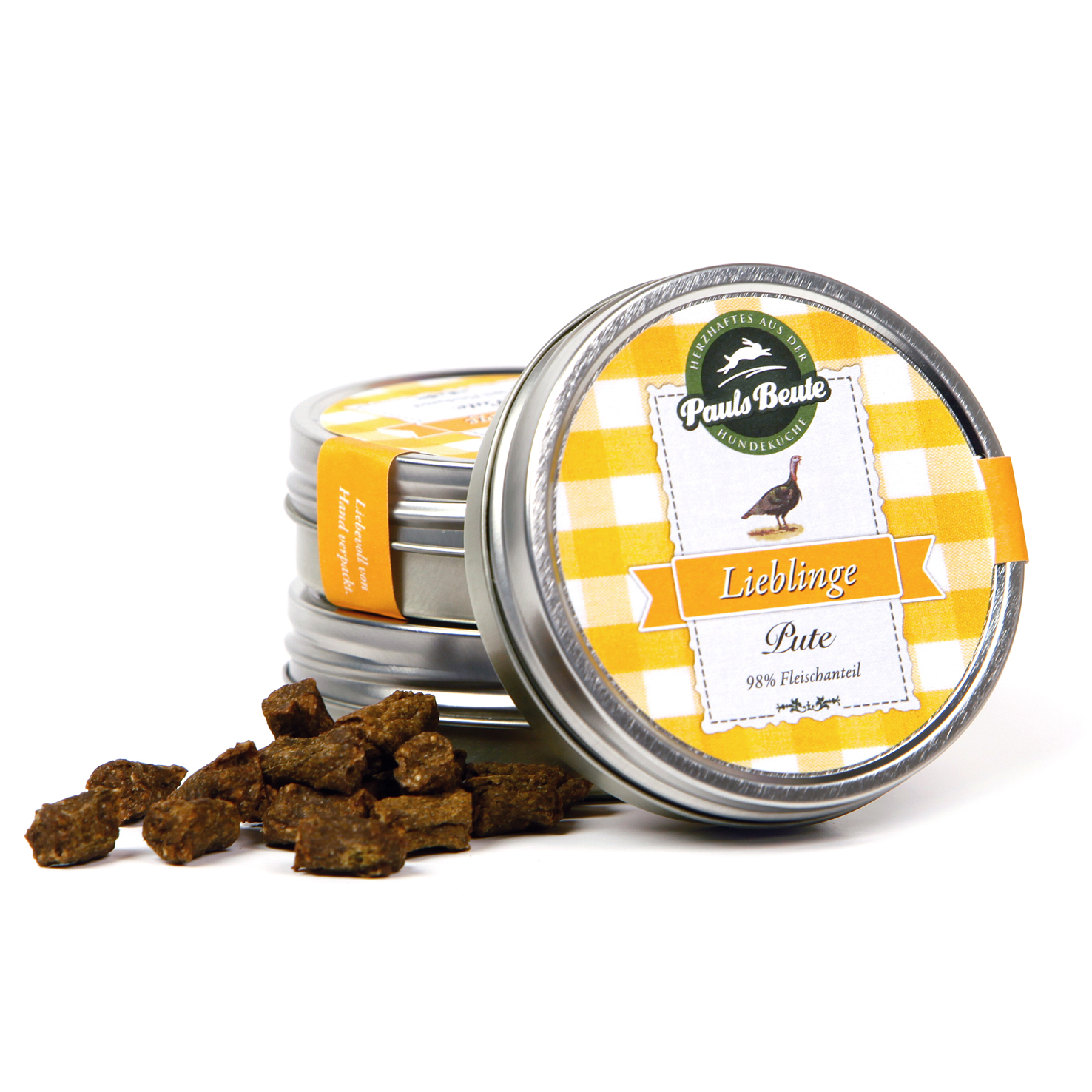 Pauls Beute Leckerli-Dose (98% Fleischanteil), Pute – Bild 2