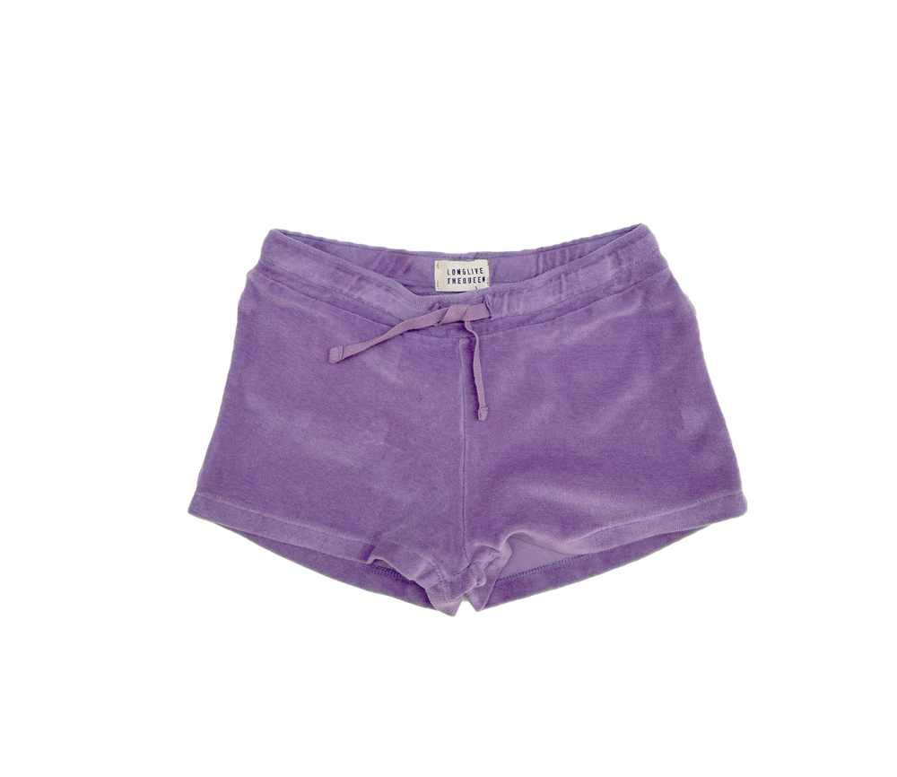LongLiveTheQueen – Shorts Terry, Faded Purple , Biobaumwolle