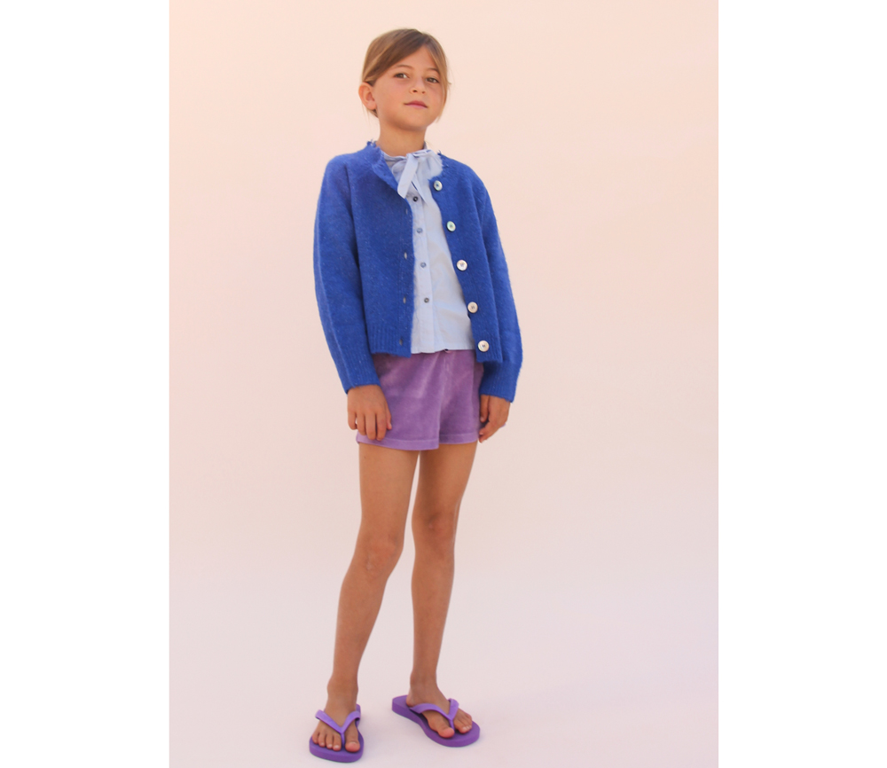 LongLiveTheQueen – Shorts Terry, Faded Purple , Biobaumwolle – Bild 6