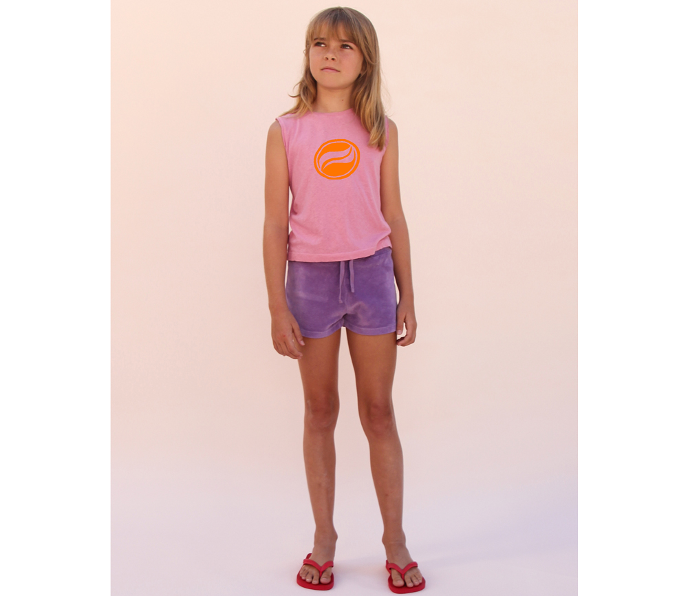 LongLiveTheQueen – Shorts Terry, Faded Purple , Biobaumwolle – Bild 3