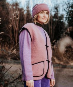 Alwero – Bodywarmer „Alpen 2.0“ Adult, Biowolle, Venetian Pink, ultra light