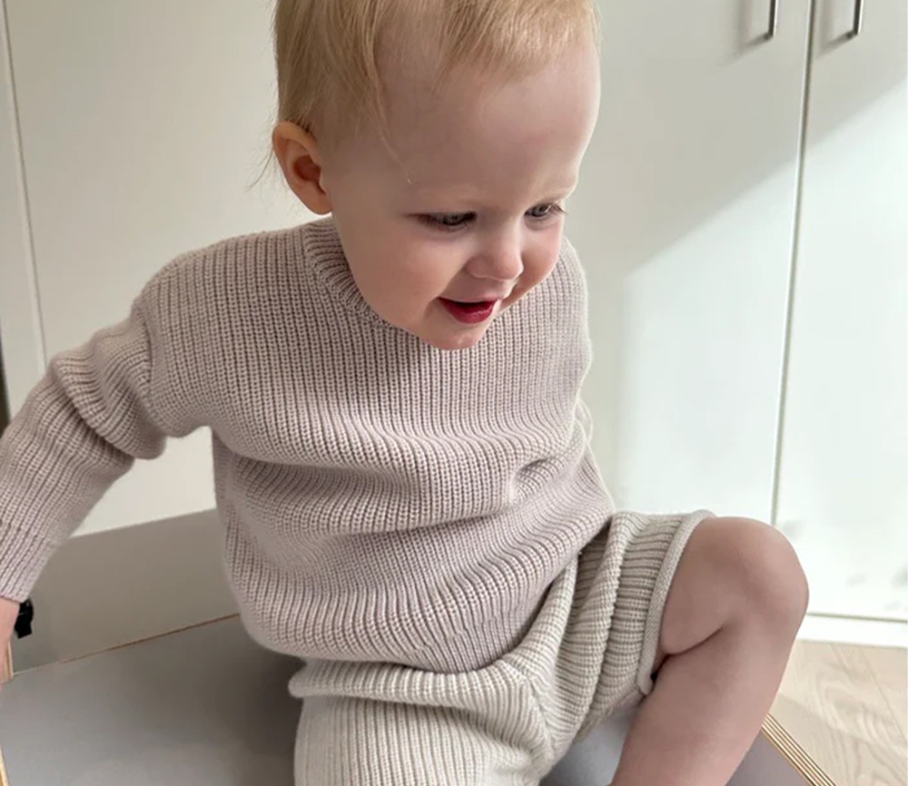 LILLE TONI – Pullover „PAUL“, rosewood, Merinowolle – Bild 3