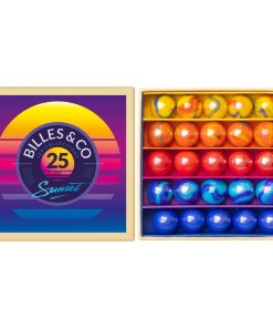 Billes & Co. – Sunset City, Mini Box 25 Glasmurmeln