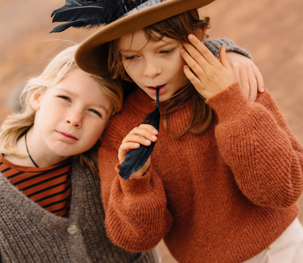 Búho Barcelona – Boho Strick Pullover, Rust – Bild 6