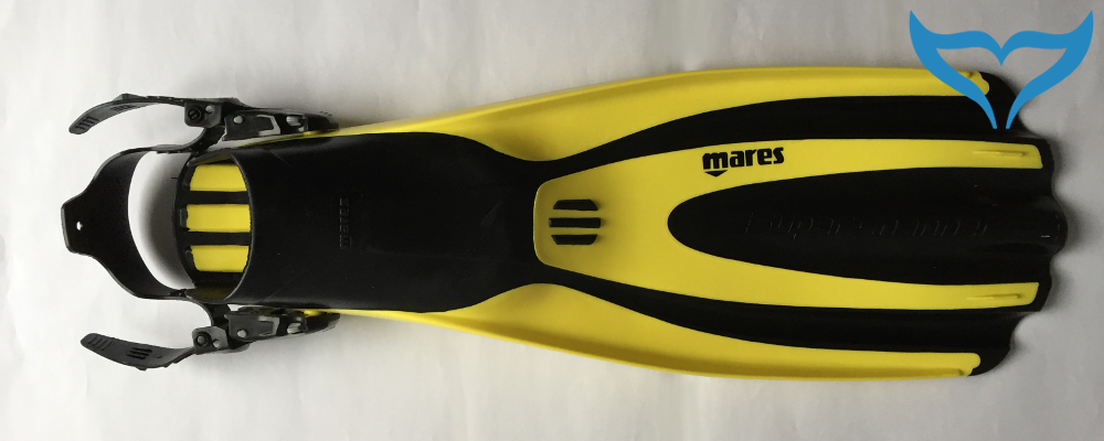 Mares Avanti SuperChannel Fersenbandflossen Geräteflossen Flossen gelb schwarz – Bild 2