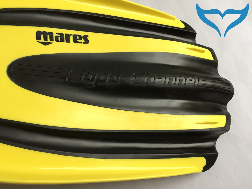 Mares Avanti SuperChannel Fersenbandflossen Geräteflossen Flossen gelb schwarz – Bild 4