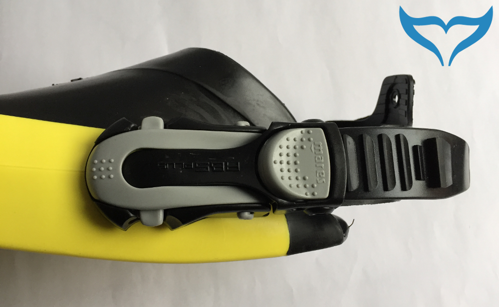 Mares Avanti SuperChannel Fersenbandflossen Geräteflossen Flossen gelb schwarz – Bild 5