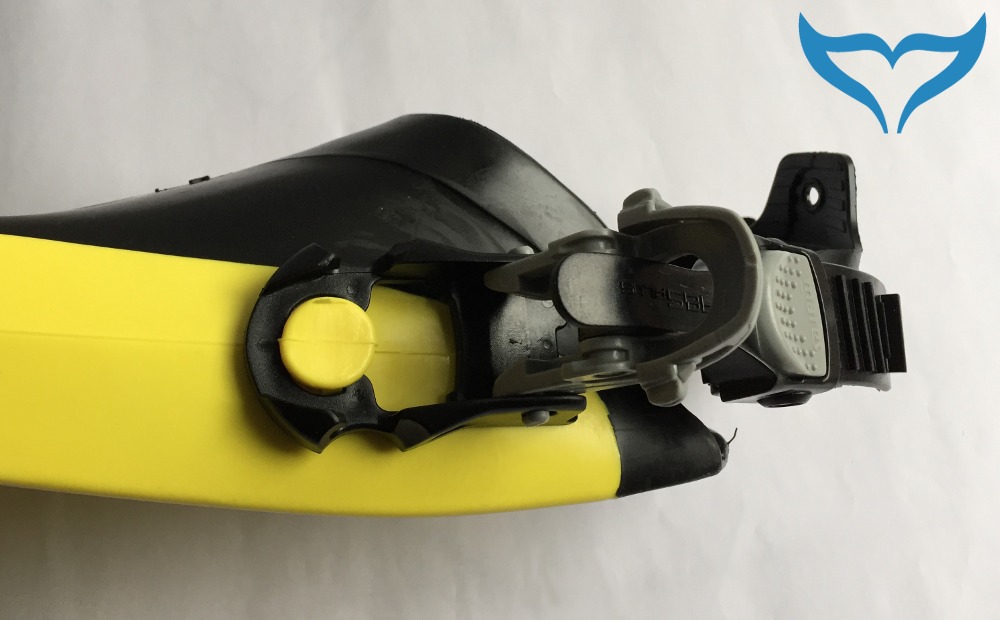 Mares Avanti SuperChannel Fersenbandflossen Geräteflossen Flossen gelb schwarz – Bild 6