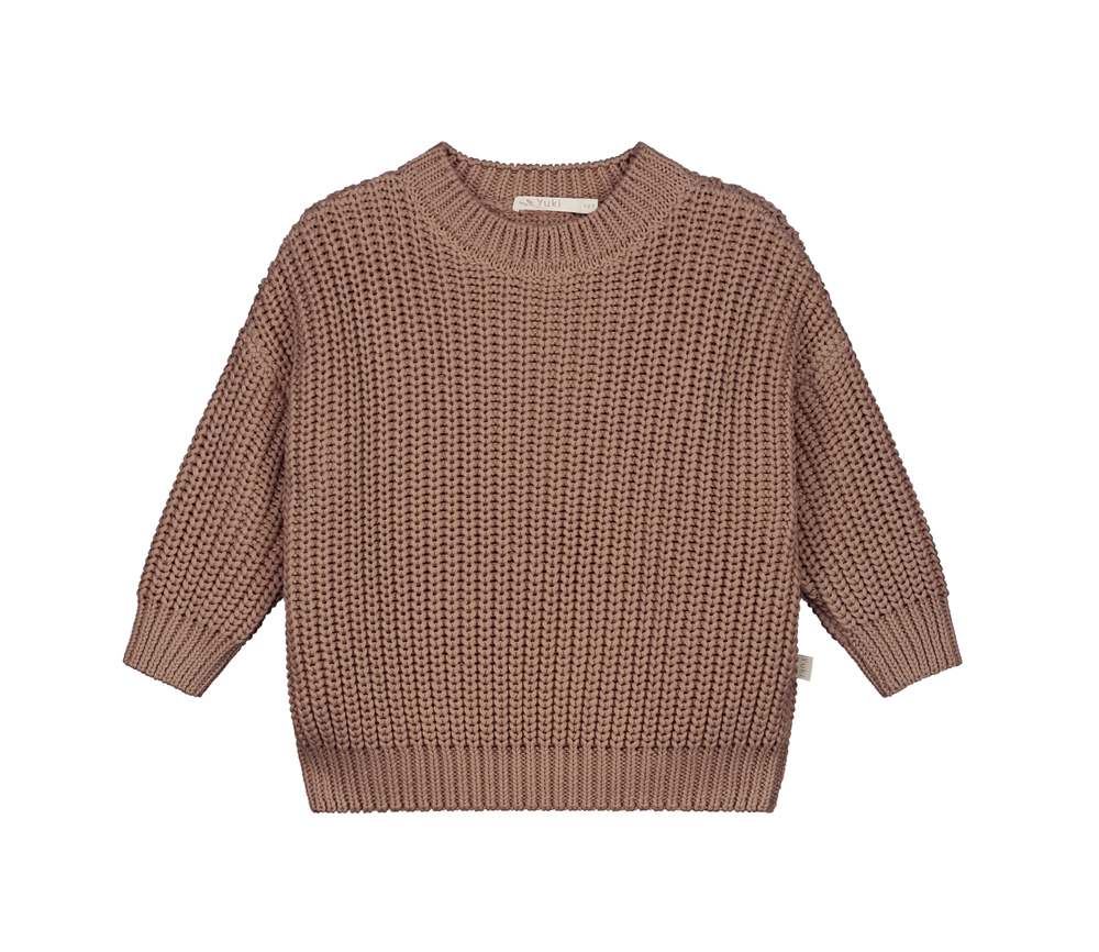 YUKI – Chunky Knit Women, MIST, Bio Baumwolle – Bild 3