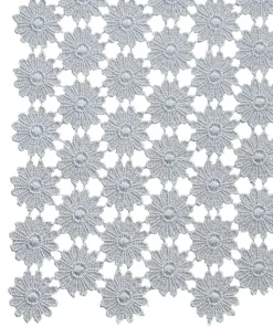 Mitteldecke Tischdecke Vollspitze nostalgische Blumen grau Tischwäsche 30×70 cm