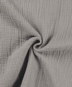 Bio Gauze, Musselin – Double Gauze Grau – unifarben