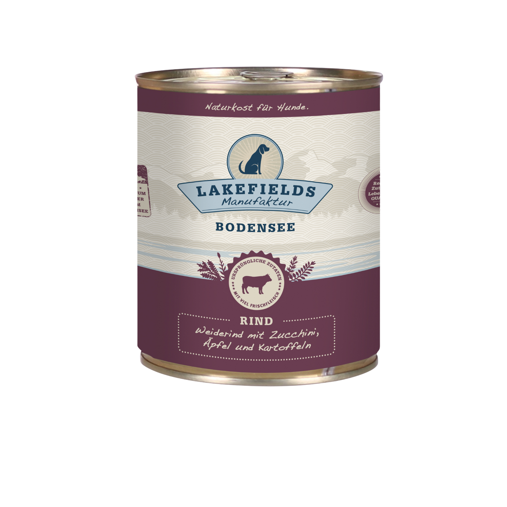 Lakefields Nassfutter WEIDERIND mit Zucchini, Äpfeln & Kartoffeln, getreidefreies Alleinfutter (200g, 400g, 800g) – Bild 4