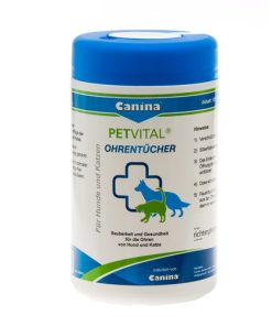 Canina – PETVITAL Ohrentücher (120 Stück)