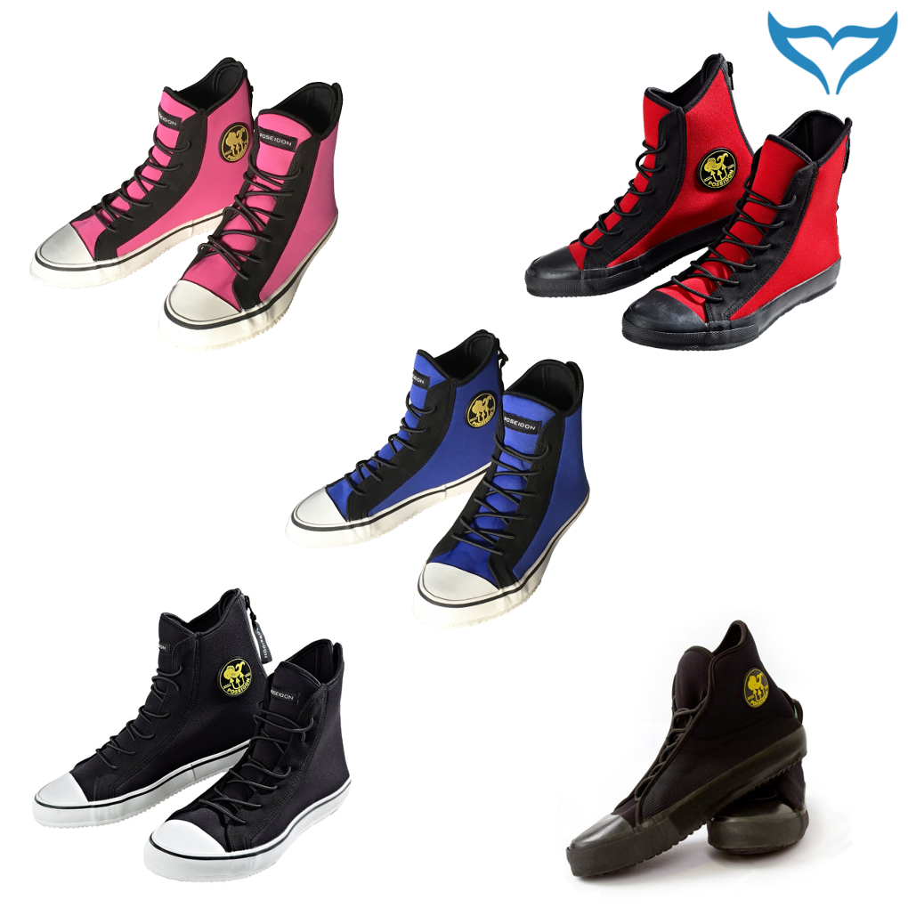 Poseidon One Shoe Füsslinge Tauchfüßlinge Neopren Reißverschluss Unisex Schuhe N