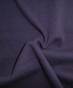 Bündchenstoff, dunkles Violett mit Rippe