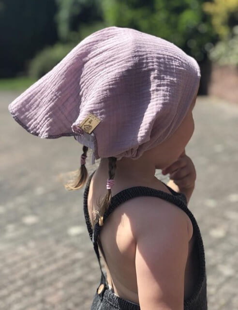 Gauze, Musselin – Double Gauze Grau mit weißen Punkten – Bild 5