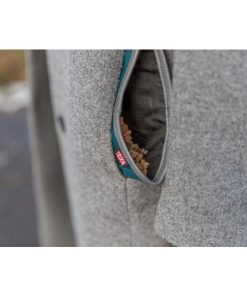 Snack-Tasche Pocket, zum Einschieben in die Jackentasche, hält die Jackentasche sauber, braun, schwarz, petrol